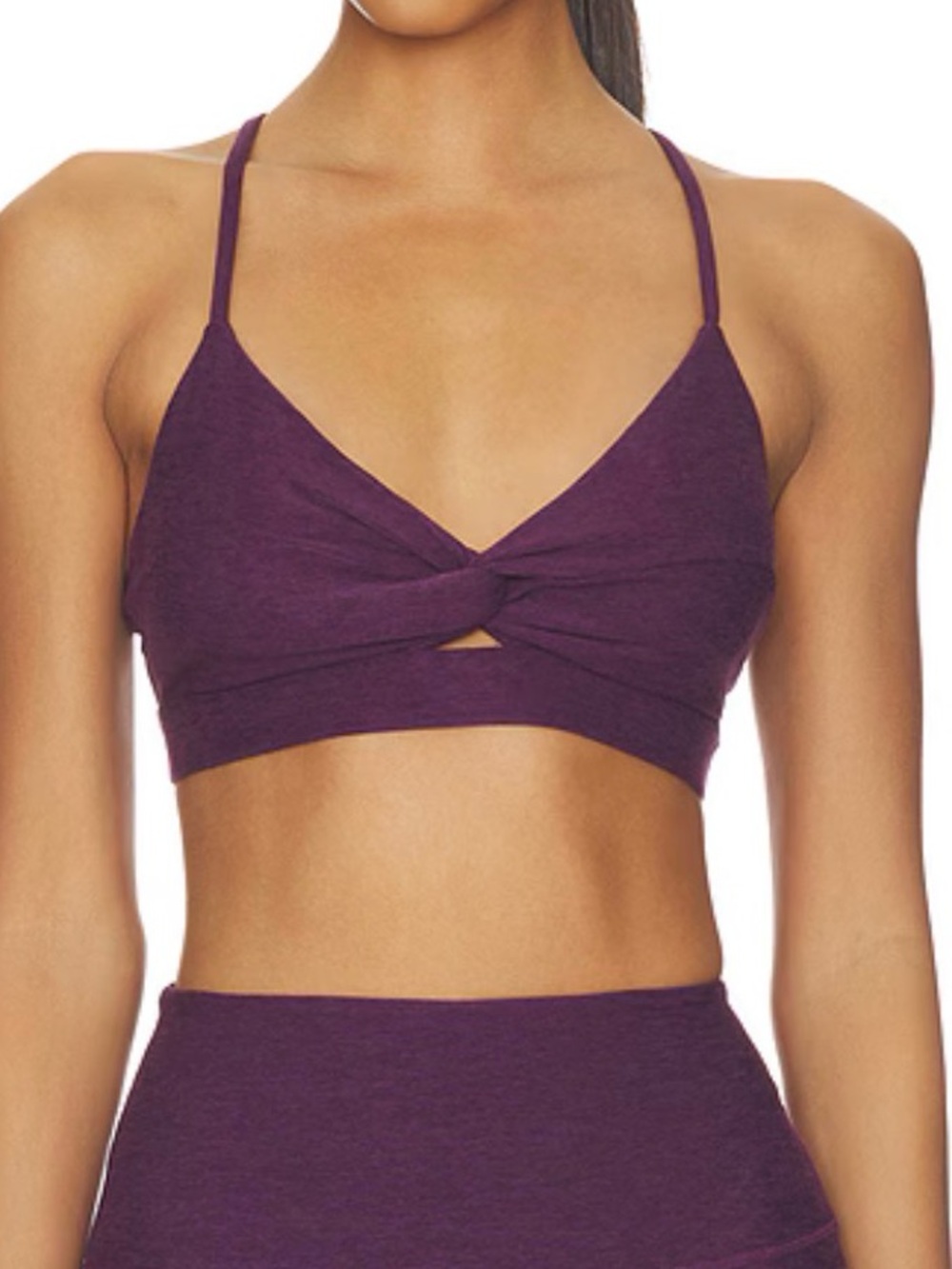 Beyond Yoga Twist bra and short set